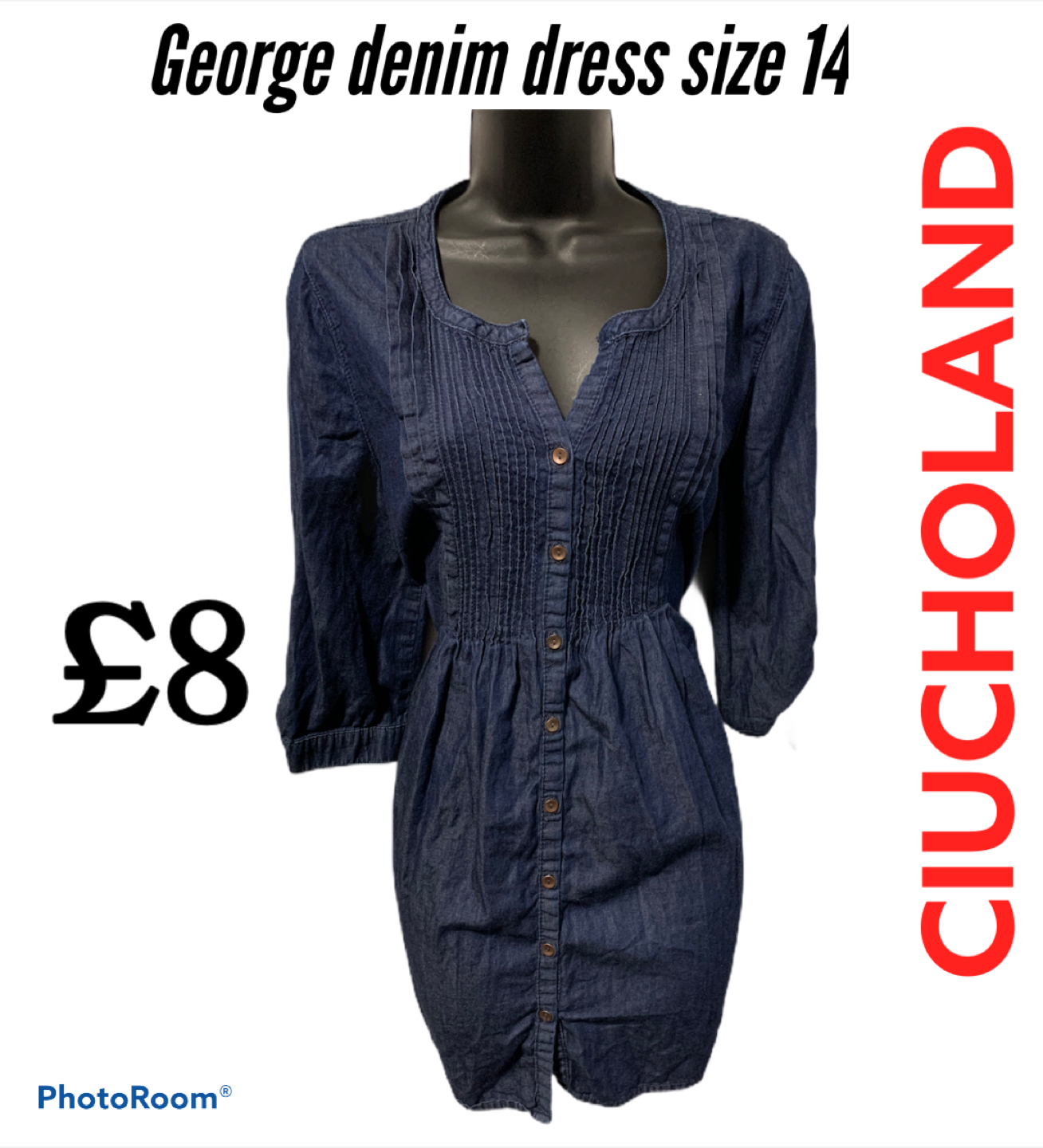 george denim dress