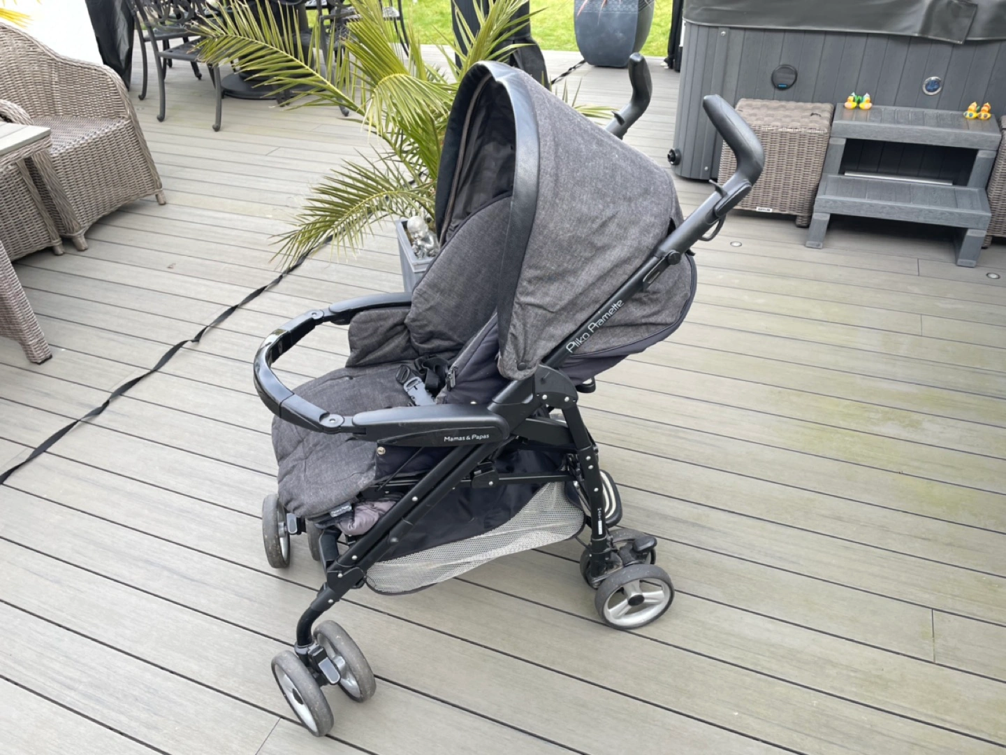 Mamas And Papas Pliko Pramette Brown Couture Mamas&Papas ベビーカー