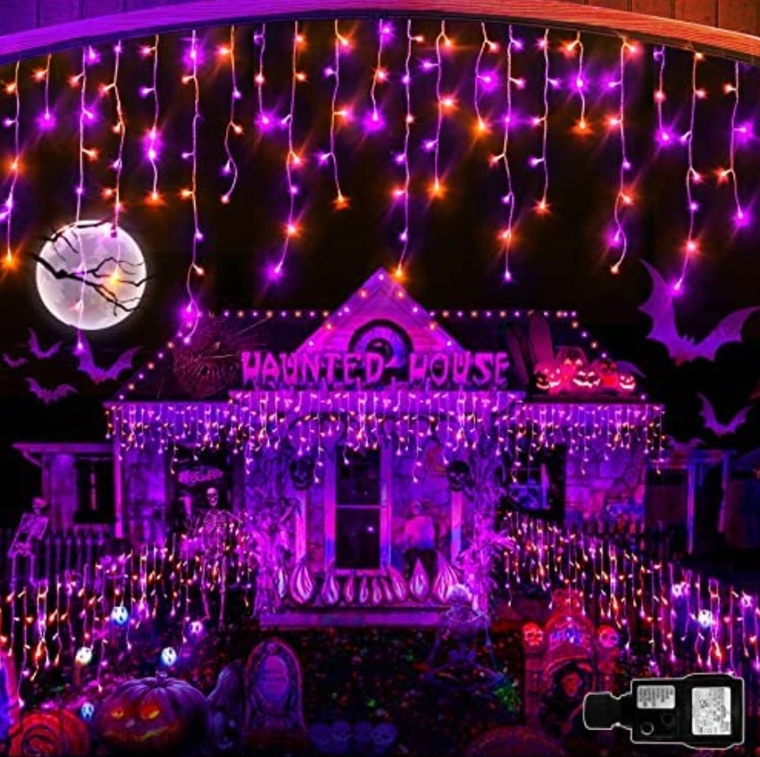 320 Mains powered LED Remote Control Halloween Lights Outdoor Karrot