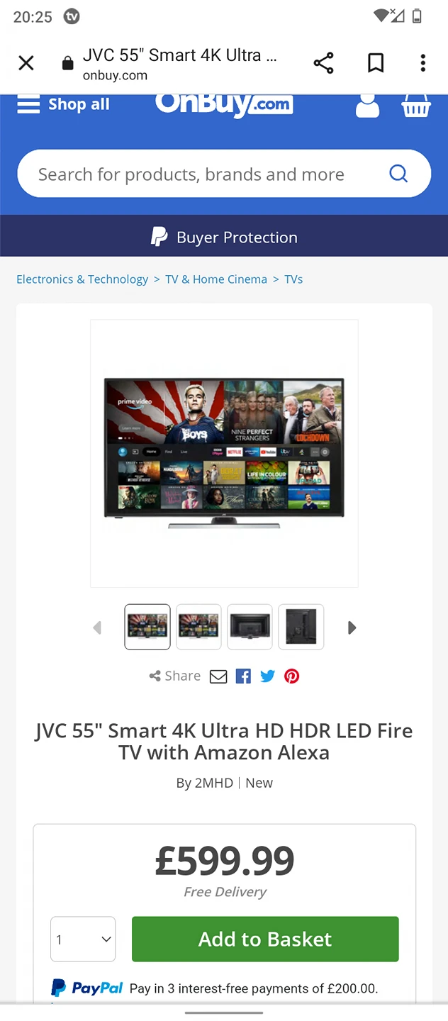 JVC 55" SMART TV WITH BUILT IN AMAZON FIRE EDITION Karrot