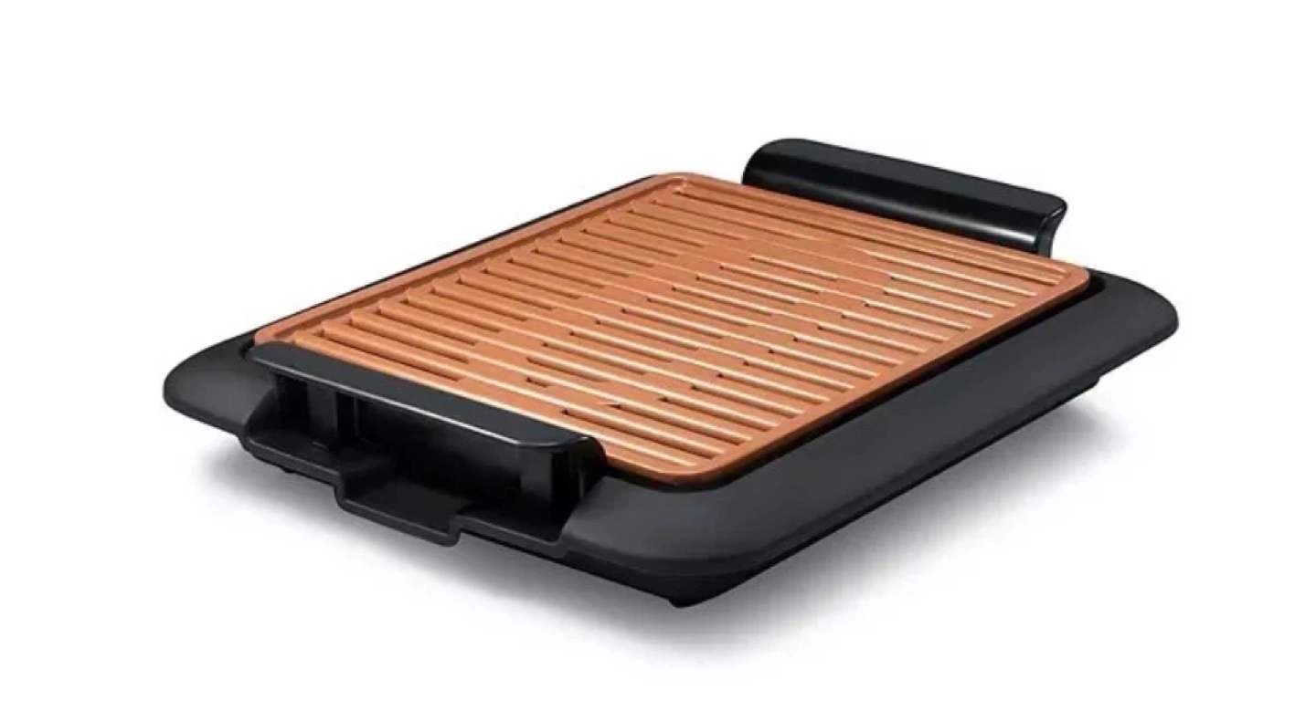 Gotham Steel Smokeless Electric Indoor NonStick Grill Portable Karrot