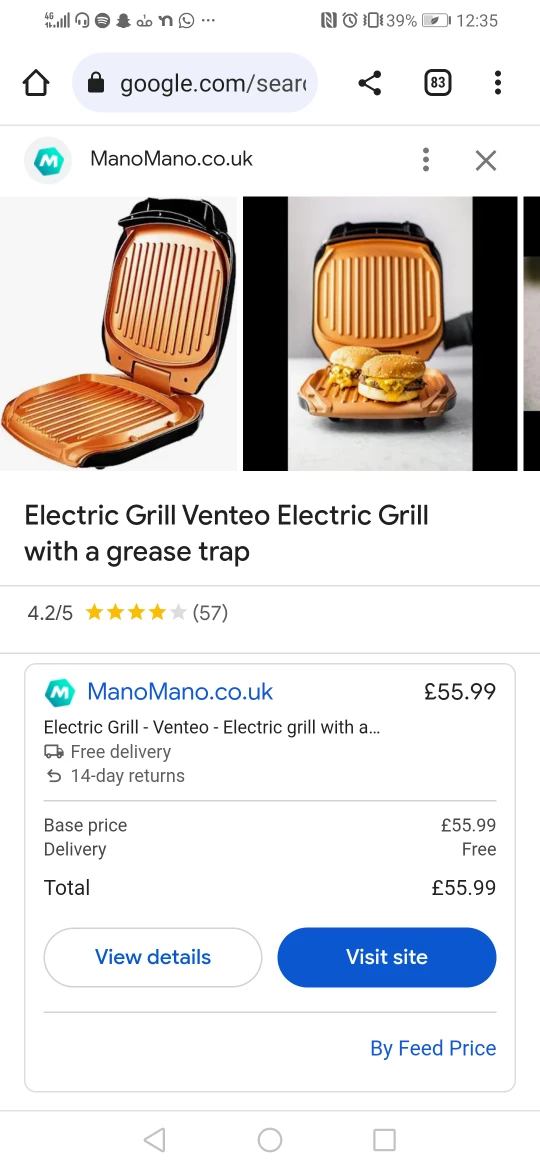 New Gotham electric grill Karrot