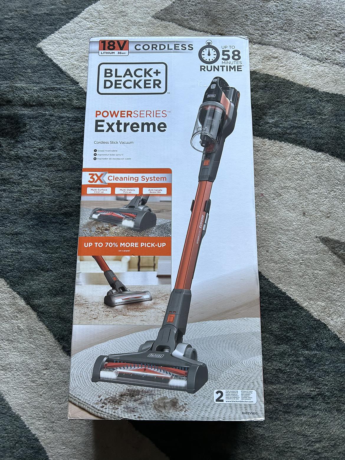 Black + Decker Cordless Stick Vacuum Karrot